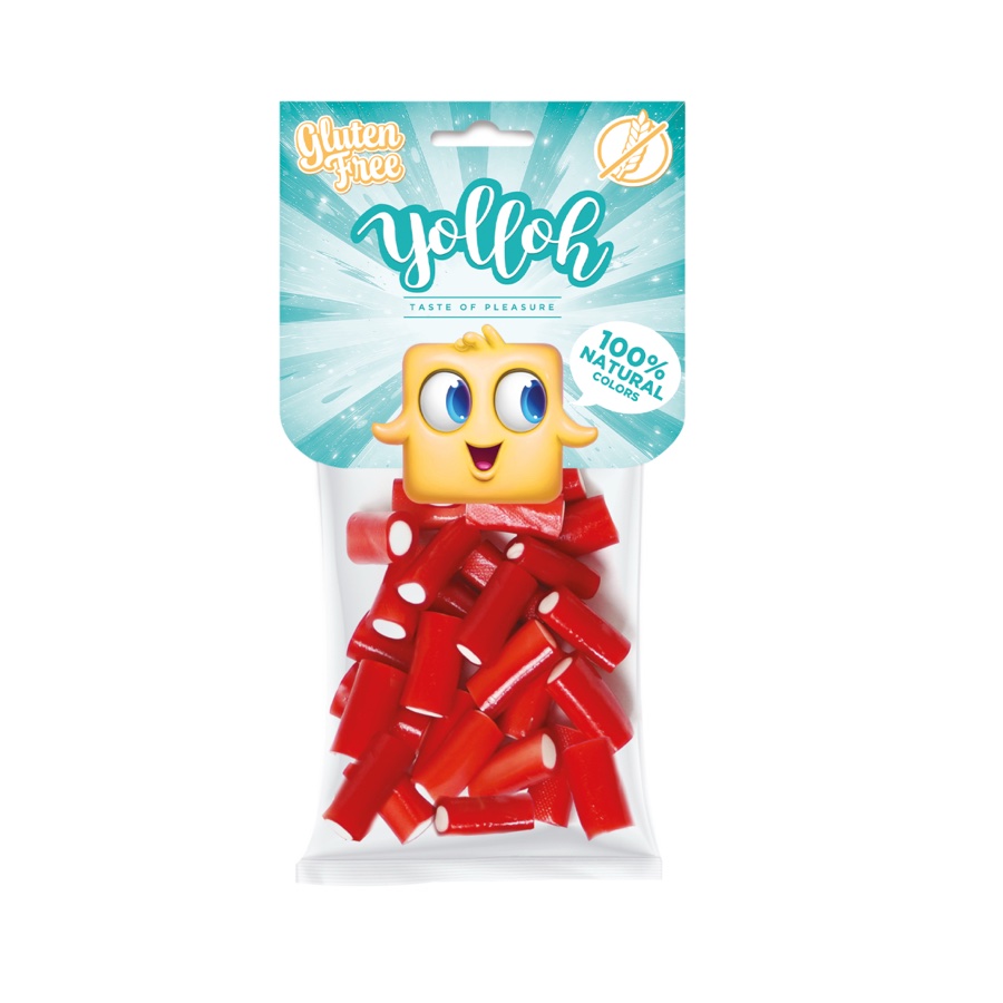 Yolloh® Red Tubes — Gluten-Free candy